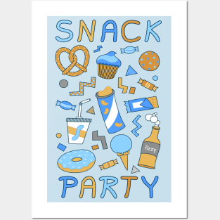 Retro Snack Party Posters and Art